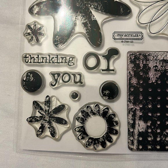 Rustic Flowers D1186 stamp set - Picture 4 of 8